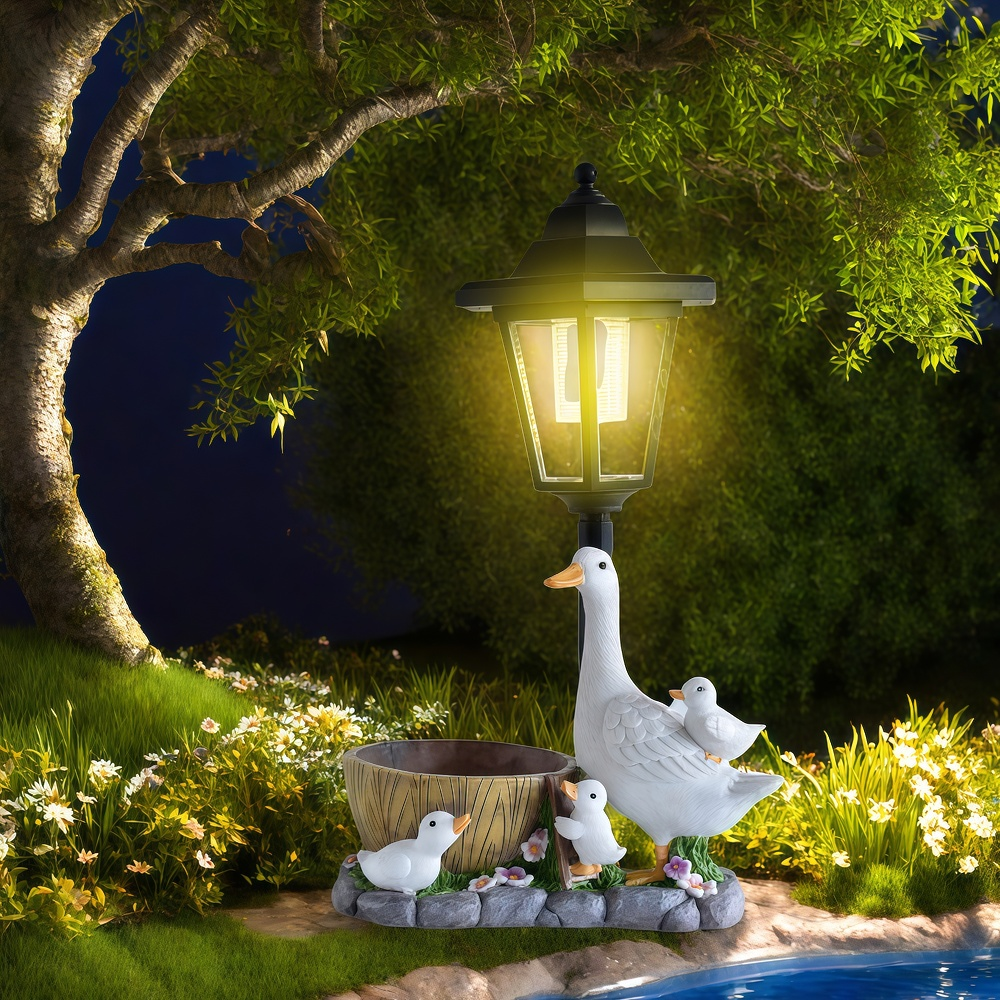 Solar Duck Night Light Garden  - Resin Art Craft recensione e prezzo