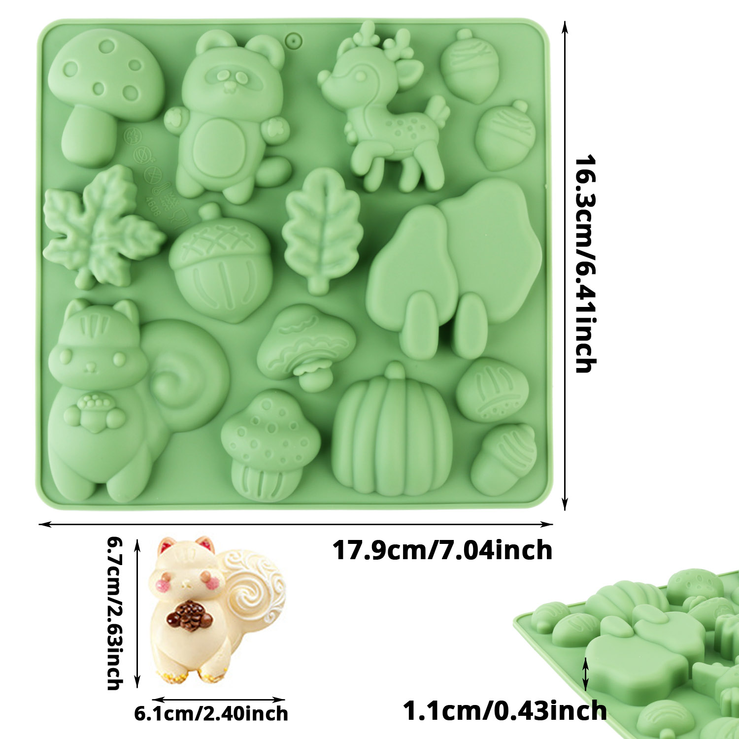 1 Silicone Cake Mold in the Sh - Resin Art Craft recensione e prezzo