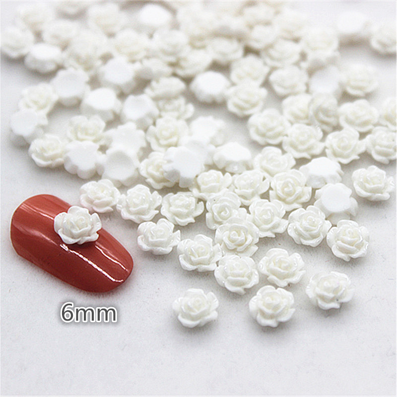 100pcs 6mm Resin Mini Rose Flo - Resin Art With Rose recensione e prezzo