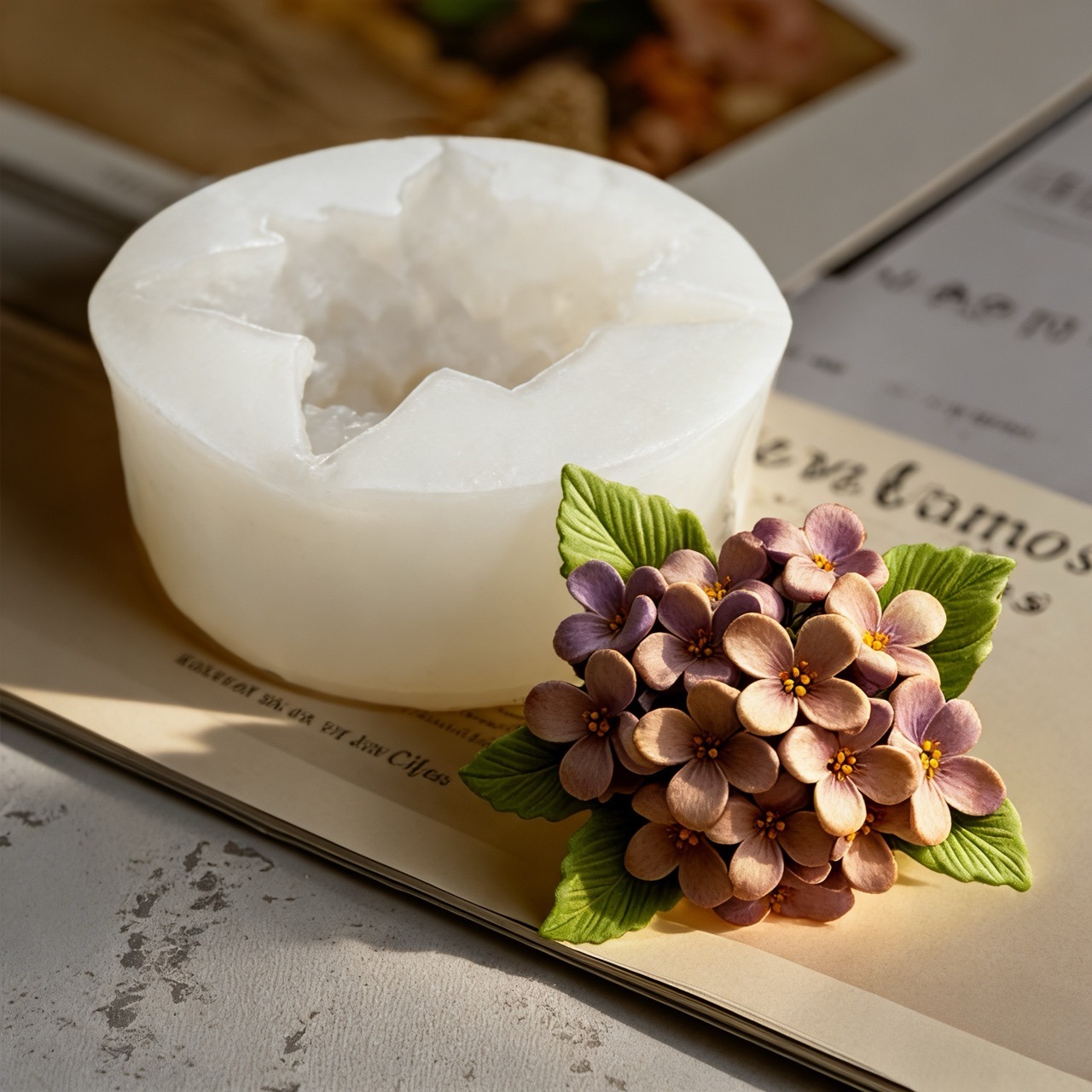 2-Piece 3D Rose and Lilac Sili - Resin Art With Rose recensione e prezzo