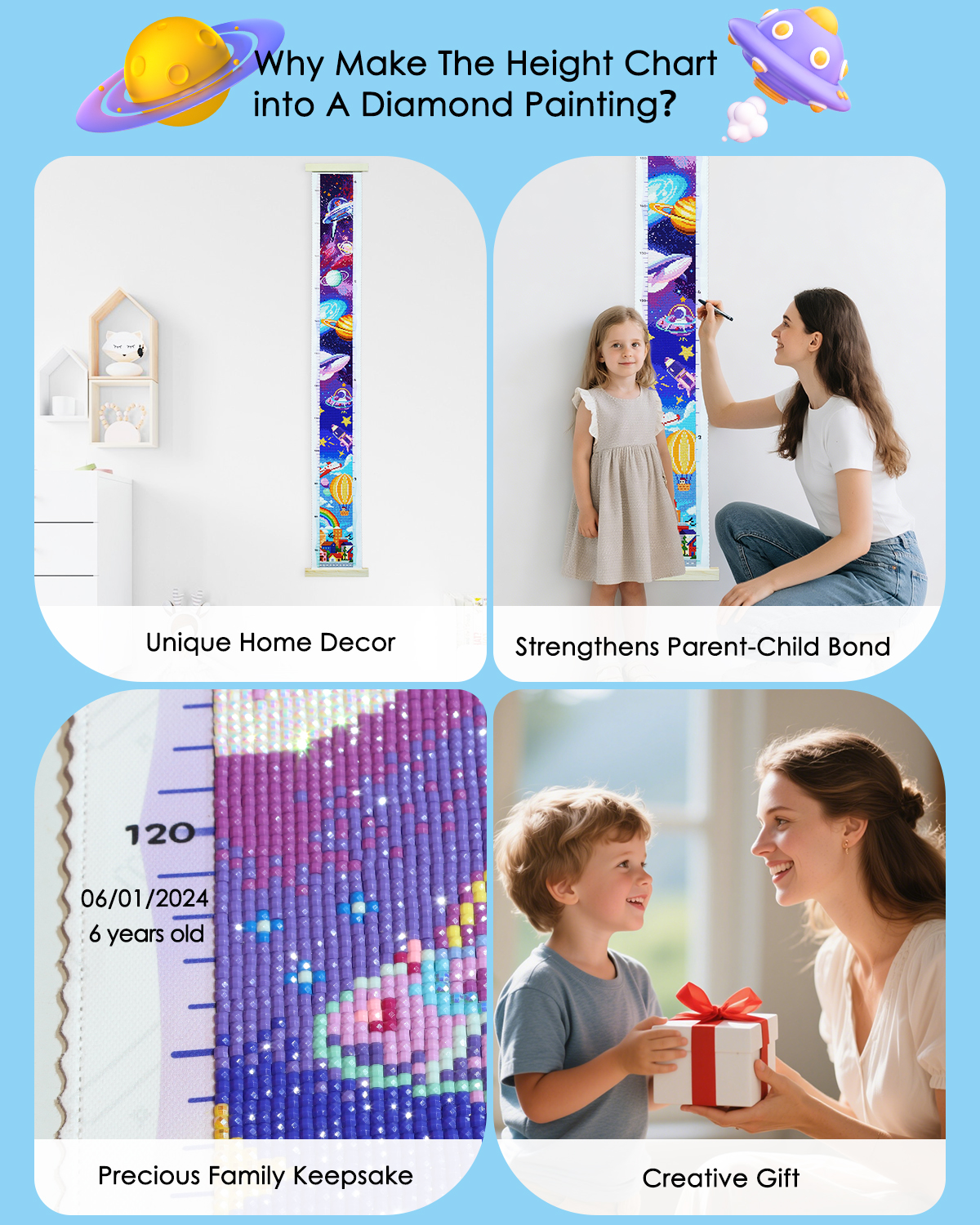 ForeverYoung DIY Growth Chart  - Resin Art For Kids recensione e prezzo