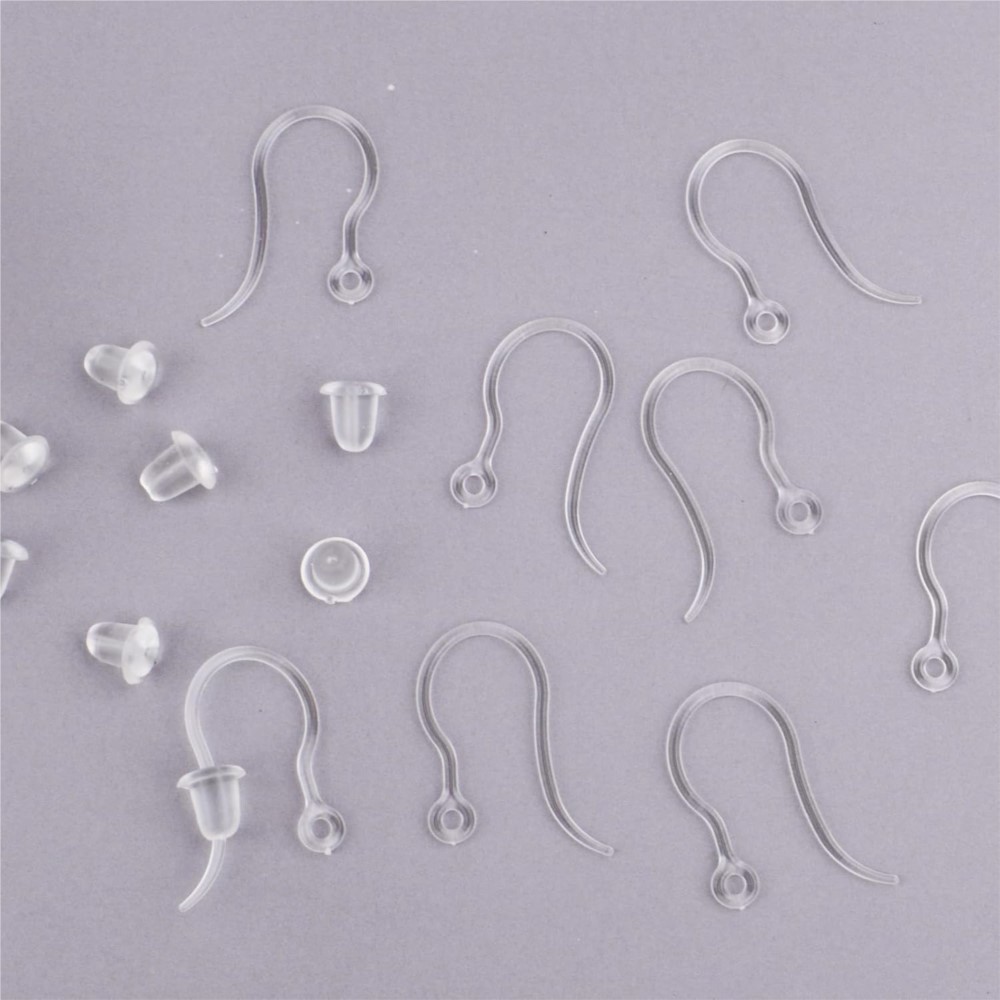 40pcs Clear Plastic Earring Ho - Resin Art Calligraphy recensione e prezzo