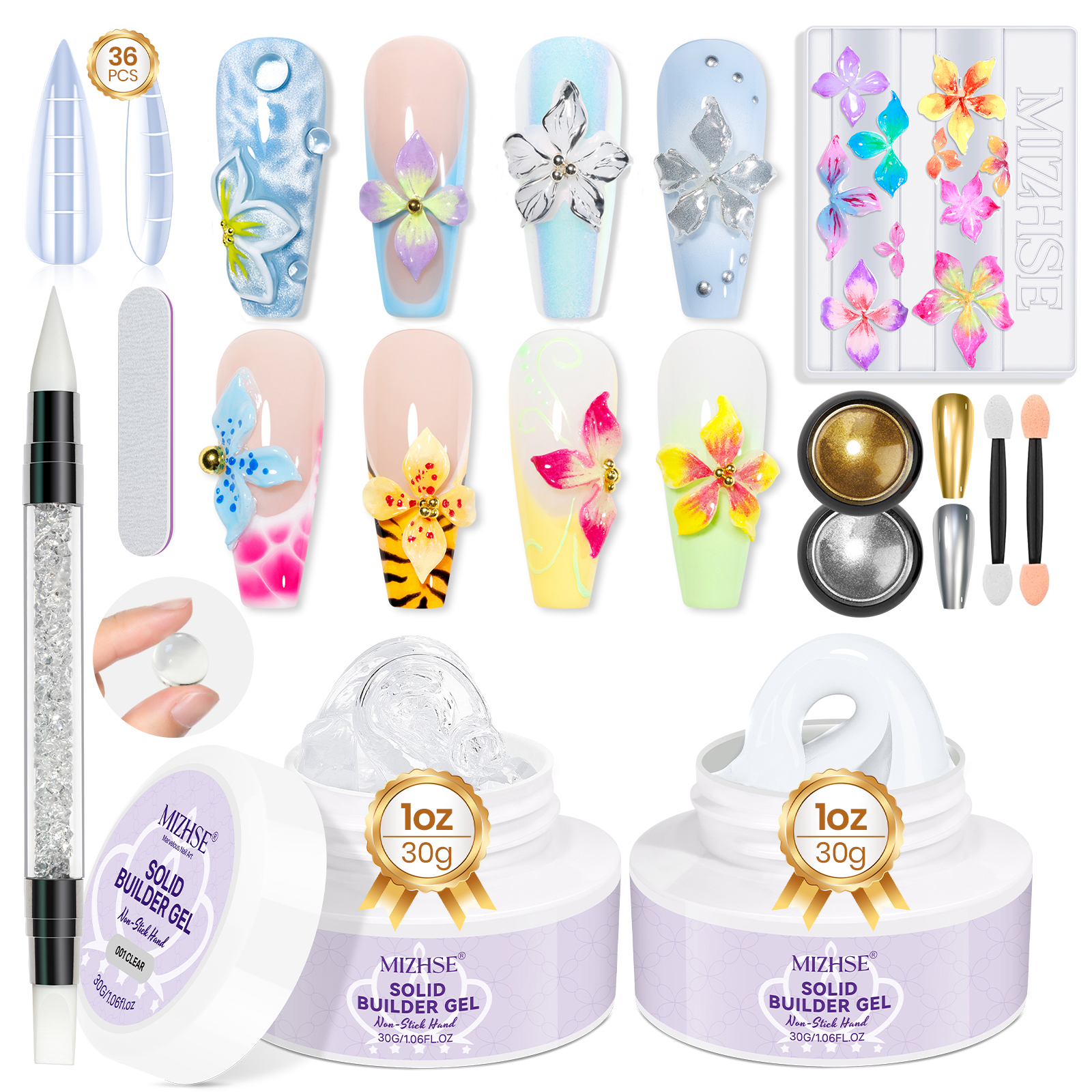 MIZHSE Builder Nail Gel White  - Resin Artist recensione e prezzo