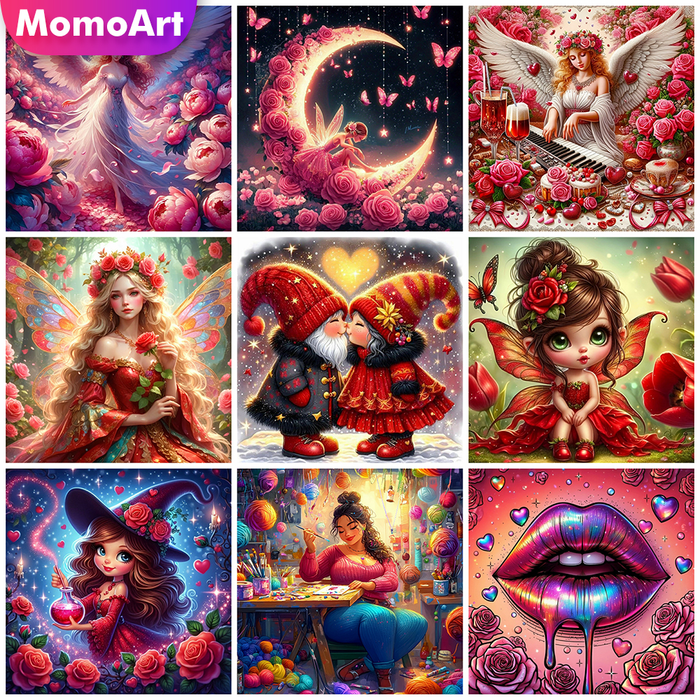 Momoart Diamond Mosaic Girl Po - Resin Art With Rose recensione e prezzo