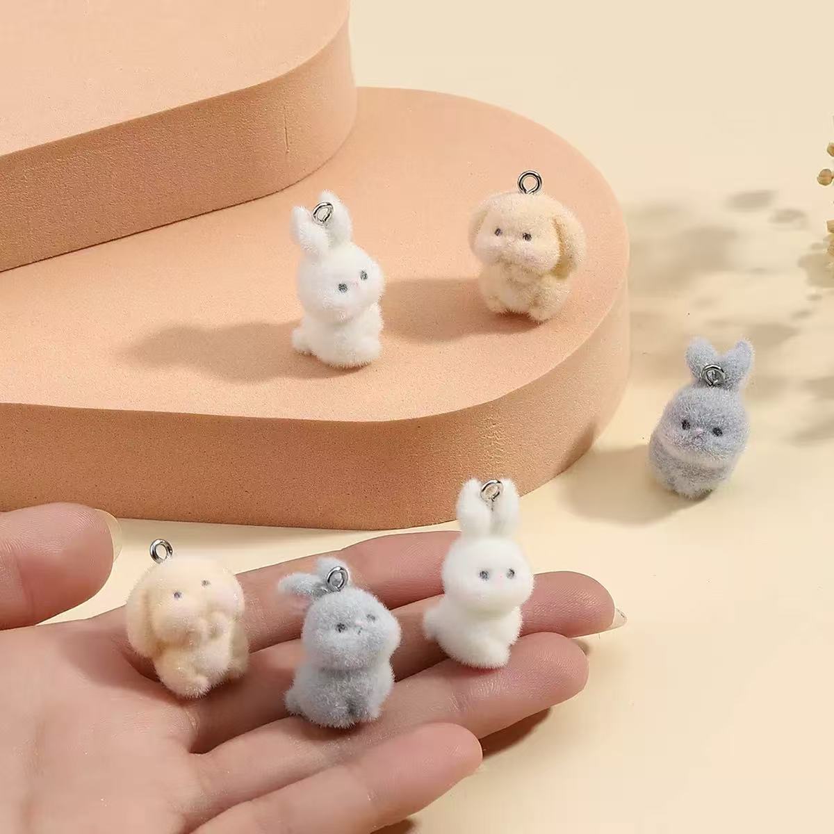 10pcs Flocking Little Rabbit R - Resin Art Calligraphy recensione e prezzo