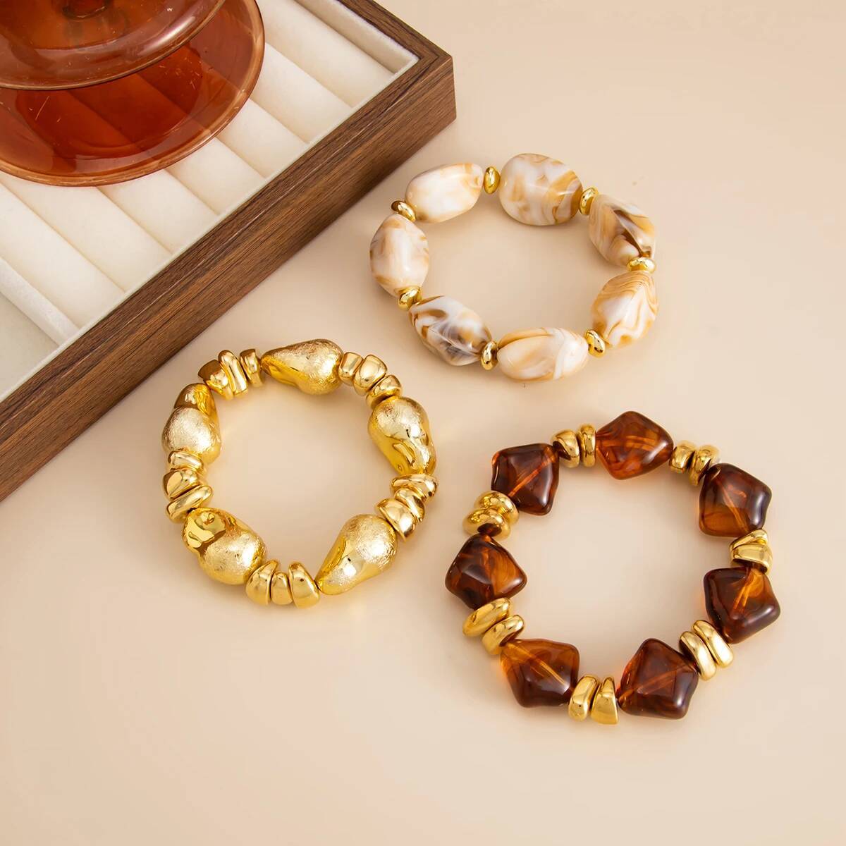 3 Pcs/Set Y2K Bohemian Acrylic - Resin Art Watch recensione e prezzo