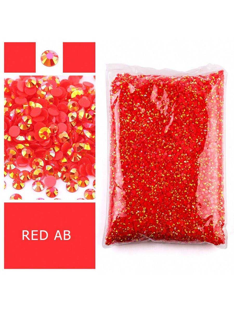 Red Flatback Resin Rhinestones - Resin Art Quantity recensione e prezzo